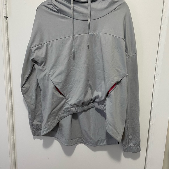 Fabletics Gray Sweatshirt with Mock Neck - Picture 5 of 5
